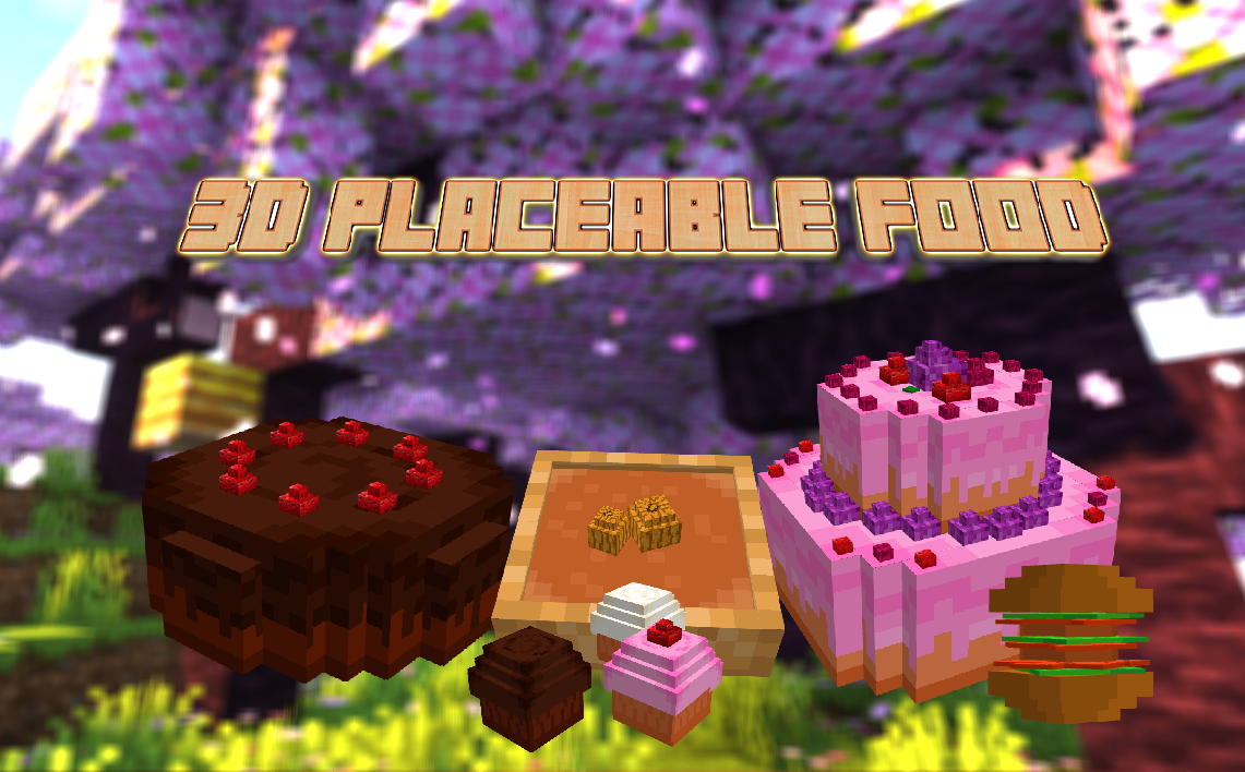 3D Placeable food logo